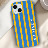 Custom Stripes Blue Yellow