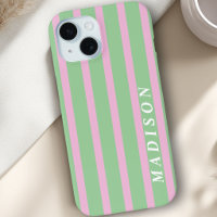 Custom Stripes Green Pink