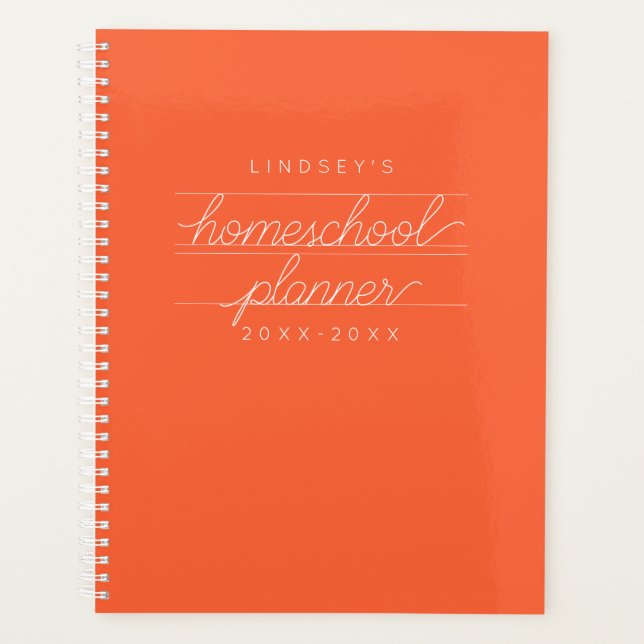 Custom Student Academic Planner (Front)