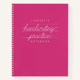 Custom Student Handwriting Practice Notebook