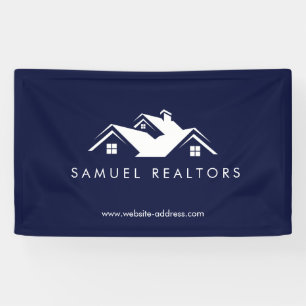 Custom Stylish Modern Real Estate Home Logo Banner