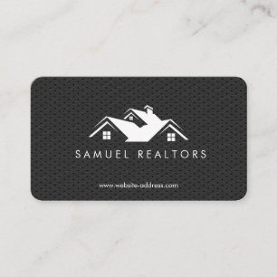 Custom Stylish Modern Real Estate Home Logo Business Card