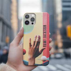 Custom Stylish Photo Hello Hand l Modern Collage iPhone 13 Pro Max Case
