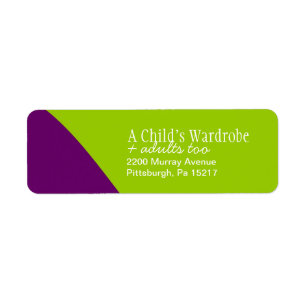 Custom Stylish Return  Address Label
