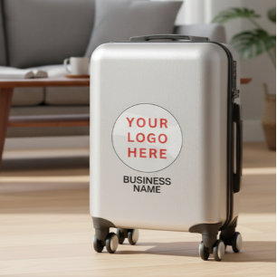 Custom Suitcase Logo & Business Name   Transparent