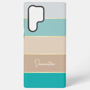 Custom Summer Colors Color Block Stripes Samsung Galaxy Case