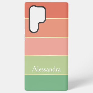 Custom Summer Colors Color Block Stripes Samsung Galaxy Case