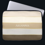 Custom Summer Colours Colour Block Stripes Laptop Sleeve<br><div class="desc">Protect your laptop with our vibrant colour block sleeve, inspired by the bright hues of summer and the soothing tones of the seaside. This stylish sleeve not only offers excellent protection for your device but also allows for personalisation with your name, ensuring it’s as unique as you are. It’s the...</div>