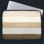 Custom Summer Colours Colour Block Stripes Laptop Sleeve<br><div class="desc">Protect your laptop with our vibrant colour block sleeve, inspired by the bright hues of summer and the soothing tones of the seaside. This stylish sleeve not only offers excellent protection for your device but also allows for personalisation with your name, ensuring it’s as unique as you are. It’s the...</div>