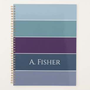 Custom Summer Colours Colour Block Stripes Planner
