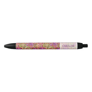 Custom Summer Colours Paint Splatter Pattern Penci Black Ink Pen