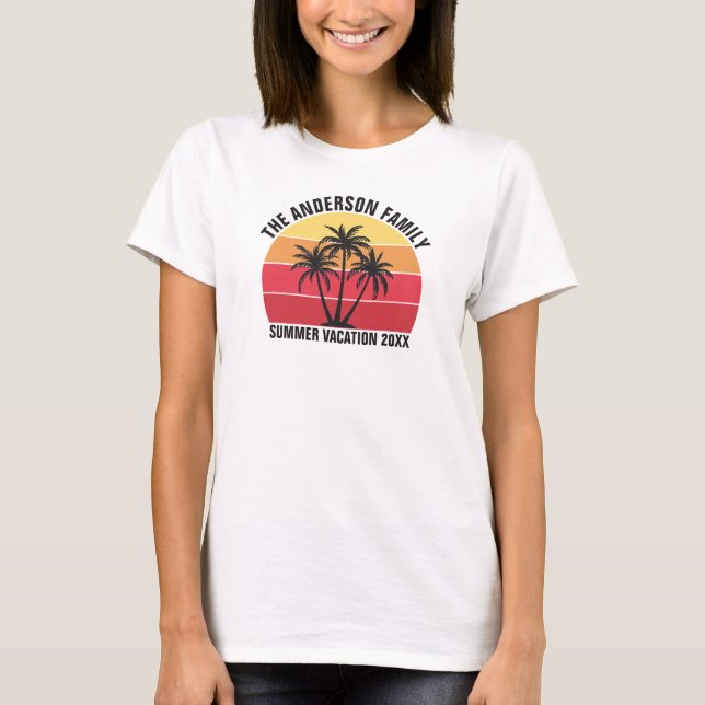 Custom Summer Family Vacation Men's Basic T-Shirt (Front)