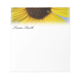 Custom Sunflower Notepad