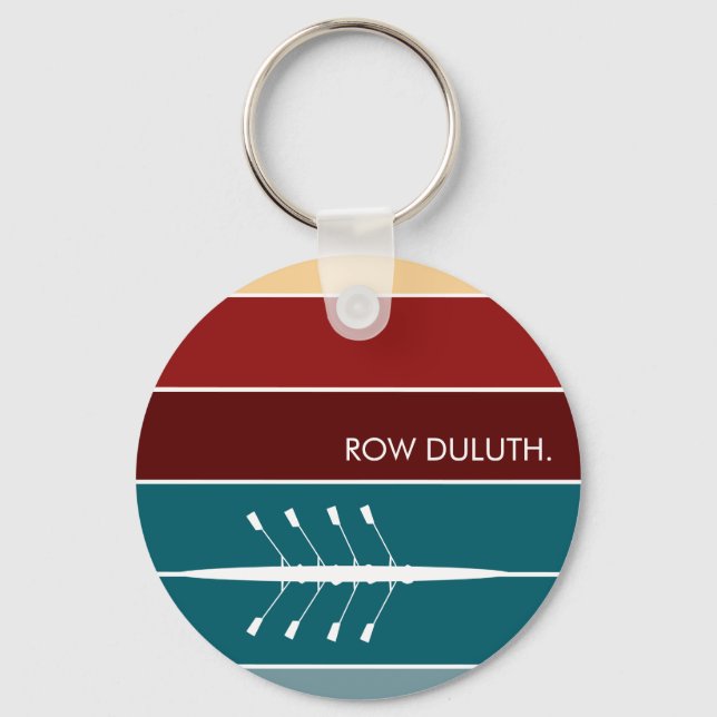 Custom Sunrise Row Key Ring (Front)
