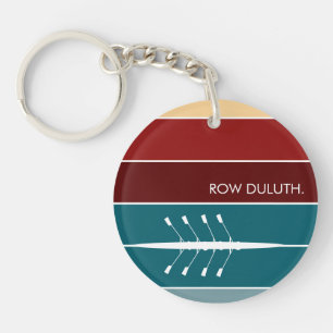 Custom Sunrise Row Key Ring