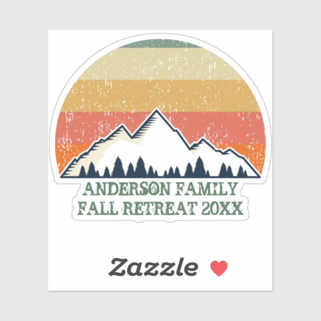 Custom Sunset Fall Retreat Mountain Hiking Trip (Sheet)
