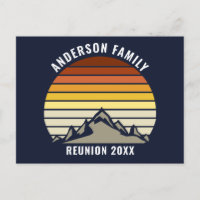 Custom Sunset Mountain Family Reunion Party