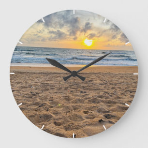 Custom Sunset Photo Personalised Wall Clock