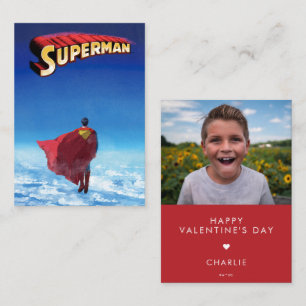 Custom Superman Photo Valentine Card