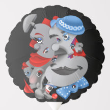 Custom Surreal Puzzle Faces Gift Balloon