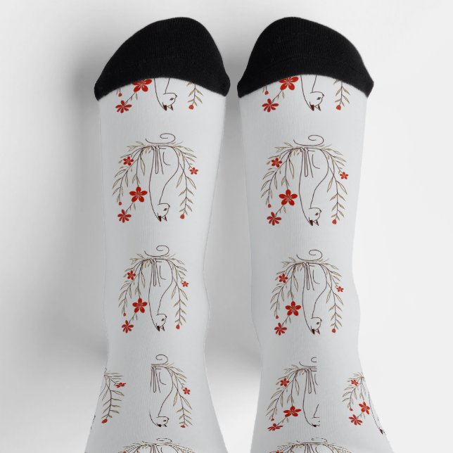 Custom Sustainable Premium Winter Crew Socks (Top)