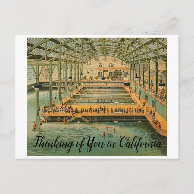 Custom Sutro Baths San Francisco California 1885 Postcard (Front)