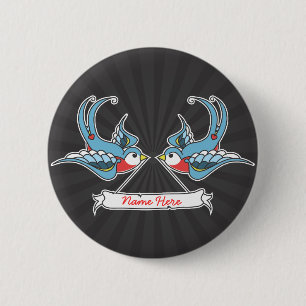 Custom Swallows 6 Cm Round Badge