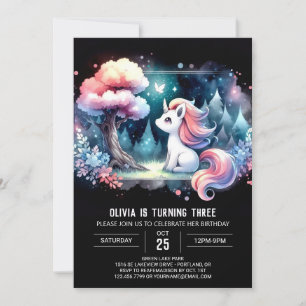 Custom Sweet Horse Birthday Invitation