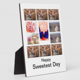 Custom Sweetest Day 11 Photo Collage Plaque