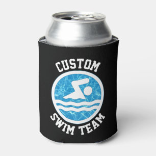 Custom Swim Team Name or Text Swimming and Diving Can Cooler