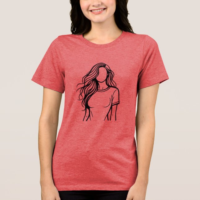 custom t-shirt Tri-Blend shirt (Front)