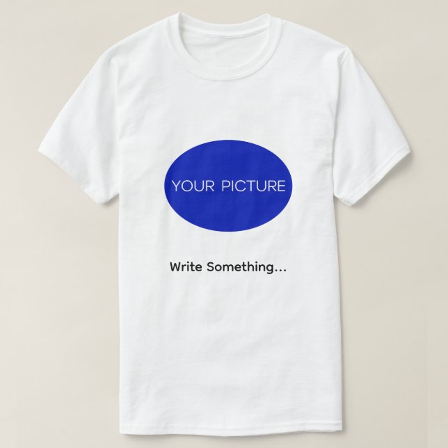 Custom T-Shirt with Photo & Text (Design Front)