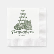 Custom Tabby Cat Drink Tower Purr Me One Art