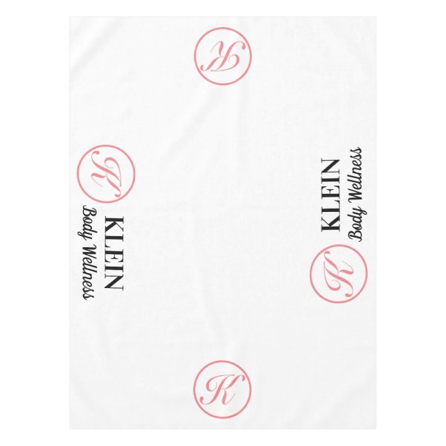 Custom Table Cloth With Your Logo and Text (Front)