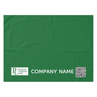 Custom Table Cover Logo Business Trade Show Green Tablecloth