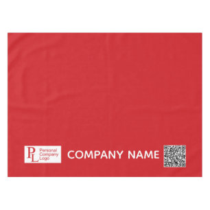 Custom Table Cover Logo Business Trade Show Red Tablecloth