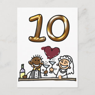 Custom Table Number 10 Postcards