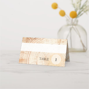 Custom Table Number Wood Rustic Wedding Place Card