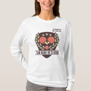 Custom Table Tennis Team Name Club League T-Shirt
