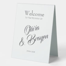 Custom Table Tent Sign –Personalised Table Display