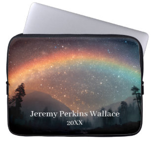 Custom Tablet Sleeve – Rainbow Starry Sky Design