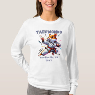 Custom Taekwondo Practitioner Location Date Name T-Shirt