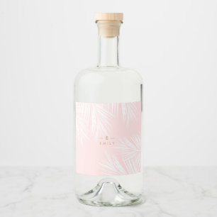 Custom Tags Tropical Bottles Liquor Bottle Label