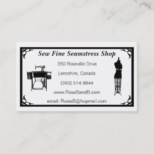 Custom Tailor / Seamstress Business Cards