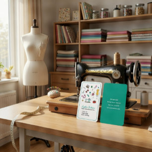 Custom Tailoring & Alterations Seamstress  Business Card
