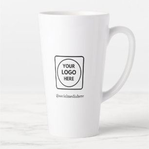 Custom Tall 17oz Logo Latte No Minimum mug