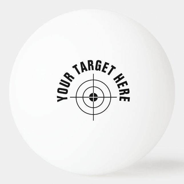 Custom target practice table tennis ping pong ball (Front)