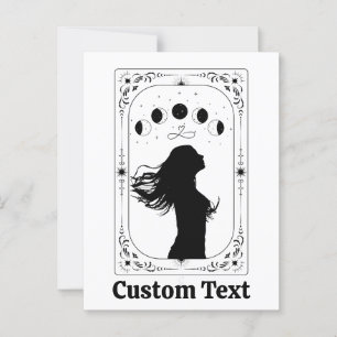 Custom Tarot Add Name Party Invite Bride Graduate Postcard
