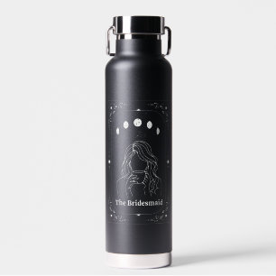 Custom Tarot Bridesmaid Bachelorette Maid of Honou Water Bottle