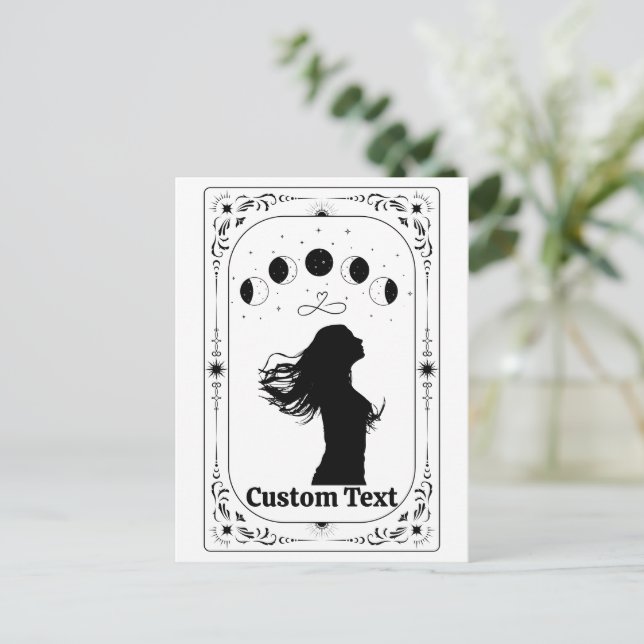 Custom Tarot Celestial Astrology Horoscope Magical Postcard (Standing Front)